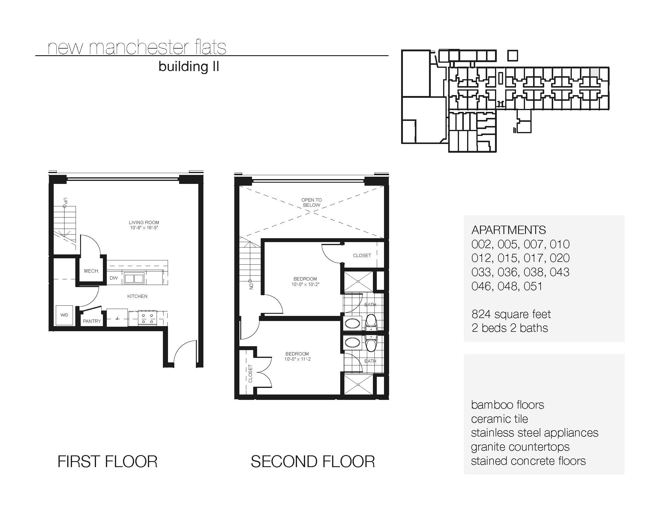 Floor plan for 1 bed, 1 bath, 660 sqft